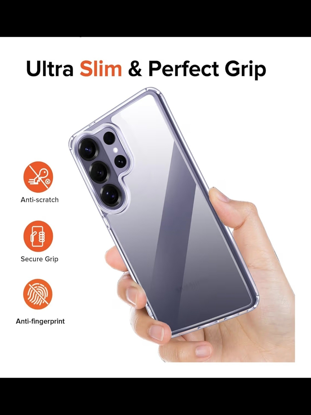 SAMSUNG galaxy S26 Ultra Clear Slim Protective Phone Case - Transparent